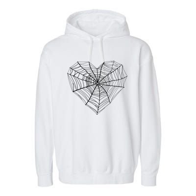 Funny Spider Web Design For Women Insect Web Lovers Garment-Dyed Fleece Hoodie