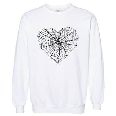 Funny Spider Web Design For Women Insect Web Lovers Garment-Dyed Sweatshirt