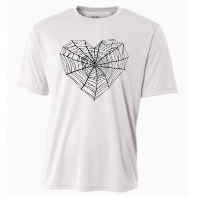 Funny Spider Web Design For Women Insect Web Lovers Cooling Performance Crew T-Shirt