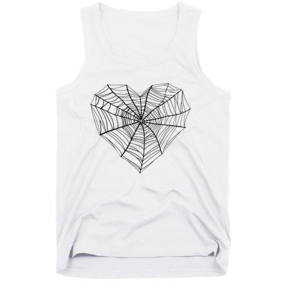 Funny Spider Web Design For Women Insect Web Lovers Tank Top