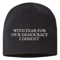 Fahson Store With Fear For Our Democracy I Dissent Sustainable Beanie