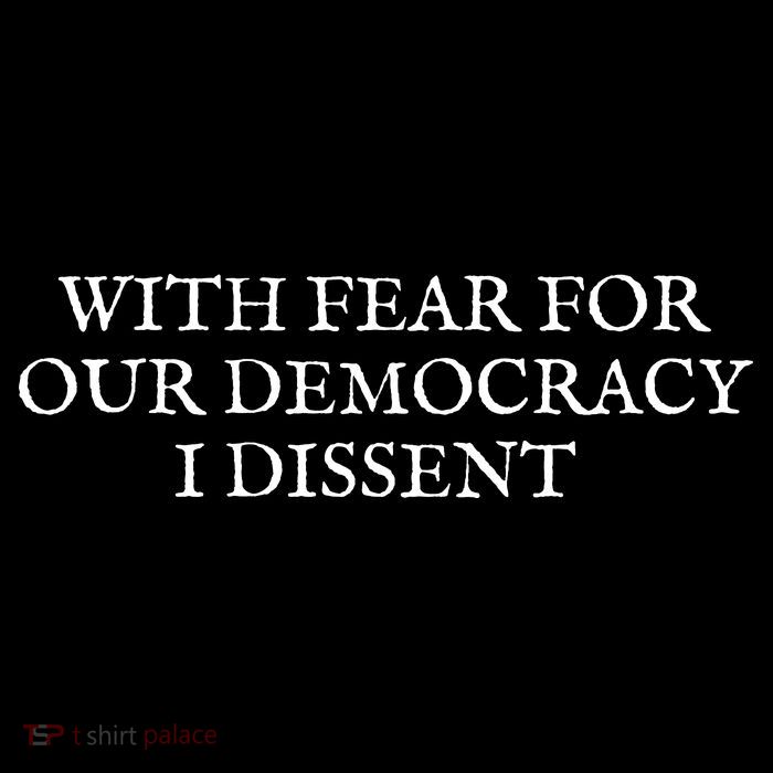 Fahson Store With Fear For Our Democracy I Dissent Bag