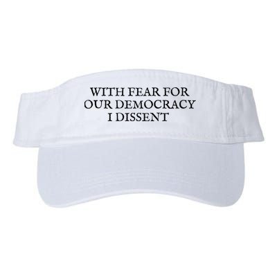 Fahson Store With Fear For Our Democracy I Dissent Visor