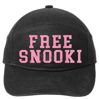 Free Snooki Woman For Friend Wife Mother 7-Panel Snapback Hat