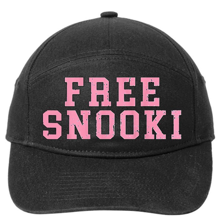 Free Snooki Woman For Friend Wife Mother 7-Panel Snapback Hat