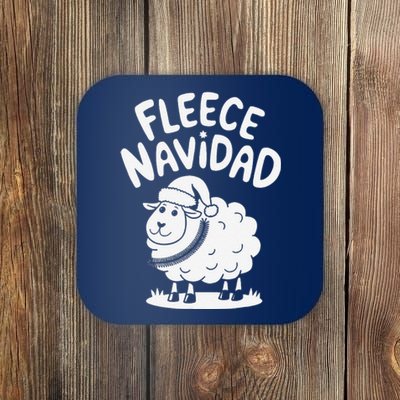 Funny Shee.P Winter Christmas Fleece Navidad Coaster