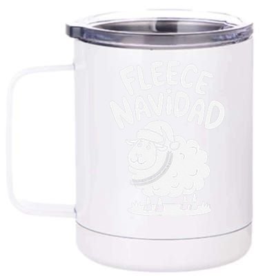 Funny Shee.P Winter Christmas Fleece Navidad 12 oz Stainless Steel Tumbler Cup