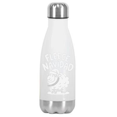 Funny Shee.P Winter Christmas Fleece Navidad Stainless Steel Insulated Water Bottle