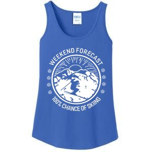 Funny Ski Weekend Forecast Skiing Skier Funny Gift Gift Ladies Essential Tank