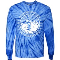 Funny Ski Weekend Forecast Skiing Skier Funny Gift Gift Tie-Dye Long Sleeve Shirt