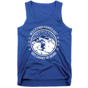 Funny Ski Weekend Forecast Skiing Skier Funny Gift Gift Tank Top