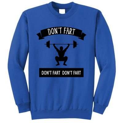 Funny Saying Weight Lifting Workout DonT Fart Gift Sweatshirt