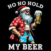 Funny Santa With Sunglasses And Beer Christmas In July Impact Tech Backpack