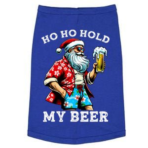 Funny Santa With Sunglasses And Beer Christmas In July Doggie Tank