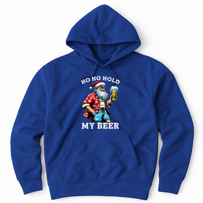 Funny Santa With Sunglasses And Beer Christmas In July Hoodie