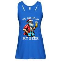 Funny Santa With Sunglasses And Beer Christmas In July Ladies Essential Flowy Tank