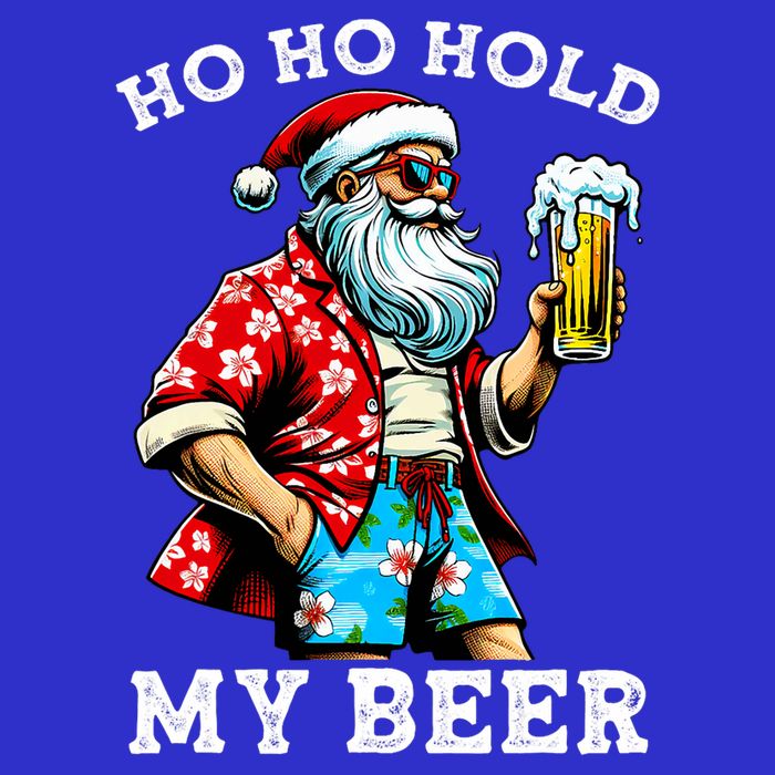 Funny Santa With Sunglasses And Beer Christmas In July Poster