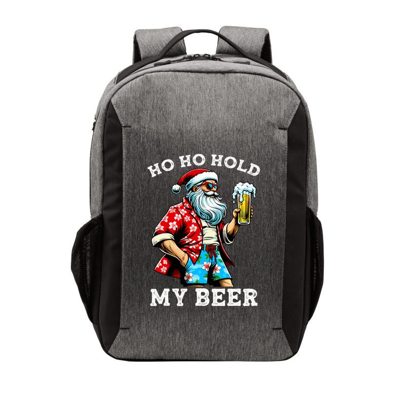 Funny Santa With Sunglasses And Beer Christmas In July Vector Backpack