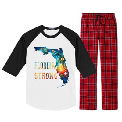 Florida Stay Western Strong Support Florida .State Raglan Sleeve Pajama Set