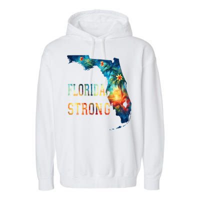 Florida Stay Western Strong Support Florida .State Garment-Dyed Fleece Hoodie