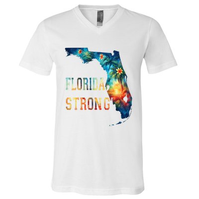 Florida Stay Western Strong Support Florida .State V-Neck T-Shirt