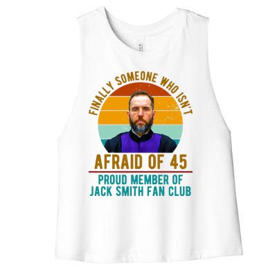 Finally Someone Who Isnt Afraid Of 45 Jack Smith Women's Racerback Cropped Tank