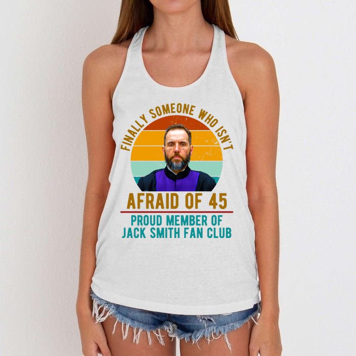 Finally Someone Who Isnt Afraid Of 45 Jack Smith Women's Knotted Racerback Tank