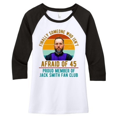 Finally Someone Who Isnt Afraid Of 45 Jack Smith Women's Tri-Blend 3/4-Sleeve Raglan Shirt