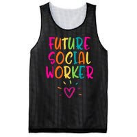 Future Social Worker Grad Health Care Office Student Women Mesh Reversible Basketball Jersey Tank