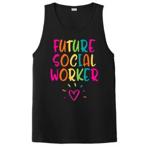 Future Social Worker Grad Health Care Office Student Women PosiCharge Competitor Tank