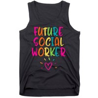 Future Social Worker Grad Health Care Office Student Women Tank Top