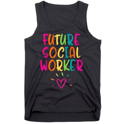 Future Social Worker Grad Health Care Office Student Women Tank Top