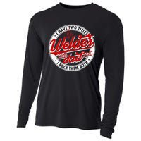 Funny Saying Welding Dad I Have Two Titles Dad And Welder Cooling Performance Long Sleeve Crew