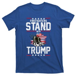 Firefighters Stand With Trump 2024 SupporterS Funny Gift 2024 Funny Gift T-Shirt