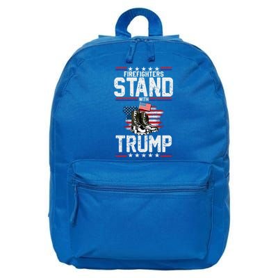 Firefighters Stand With Trump 2024 SupporterS Funny Gift 2024 Funny Gift 16 in Basic Backpack