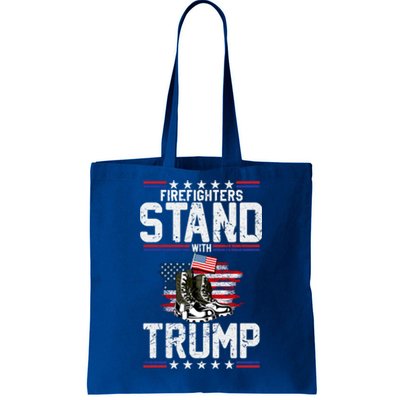 Firefighters Stand With Trump 2024 SupporterS Funny Gift 2024 Funny Gift Tote Bag