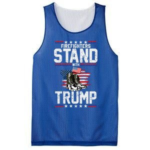 Firefighters Stand With Trump 2024 SupporterS Funny Gift 2024 Funny Gift Mesh Reversible Basketball Jersey Tank