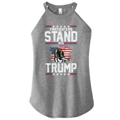 Firefighters Stand With Trump 2024 SupporterS Funny Gift 2024 Funny Gift Women’s Perfect Tri Rocker Tank