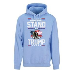 Firefighters Stand With Trump 2024 SupporterS Funny Gift 2024 Funny Gift Unisex Surf Hoodie