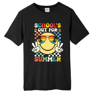 Funny Smile Wearing Sunglasses Schools Out For Summer Tall Fusion ChromaSoft Performance T-Shirt