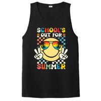 Funny Smile Wearing Sunglasses Schools Out For Summer PosiCharge Competitor Tank