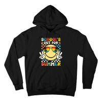 Funny Smile Wearing Sunglasses Schools Out For Summer Tall Hoodie