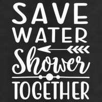 Funny Save Water Shower Together Saving Water Showering Gift 7 Panel Mesh Trucker Snapback Hat