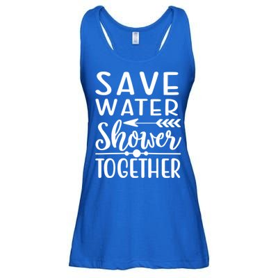 Funny Save Water Shower Together Saving Water Showering Gift Ladies Essential Flowy Tank