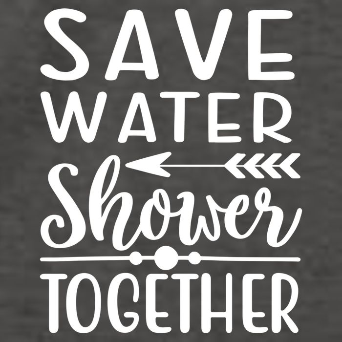 Funny Save Water Shower Together Saving Water Showering Gift Vector Backpack
