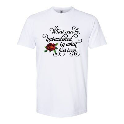 Floral Script What Can Be Unburdened By What Has Been Softstyle CVC T-Shirt