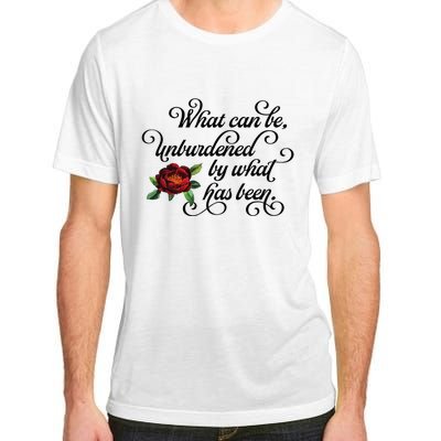 Floral Script What Can Be Unburdened By What Has Been Adult ChromaSoft Performance T-Shirt