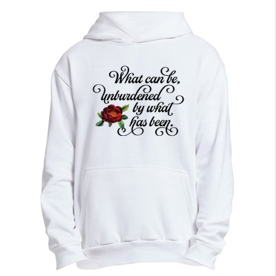 Floral Script What Can Be Unburdened By What Has Been Urban Pullover Hoodie