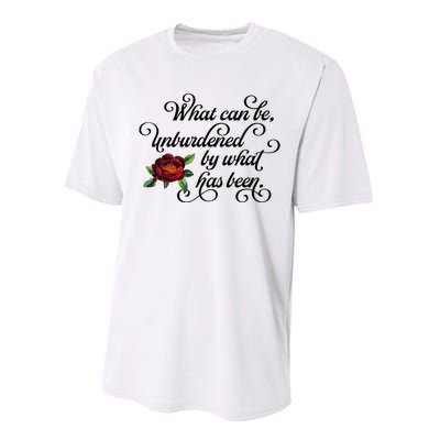 Floral Script What Can Be Unburdened By What Has Been Performance Sprint T-Shirt