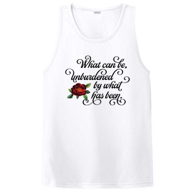 Floral Script What Can Be Unburdened By What Has Been PosiCharge Competitor Tank